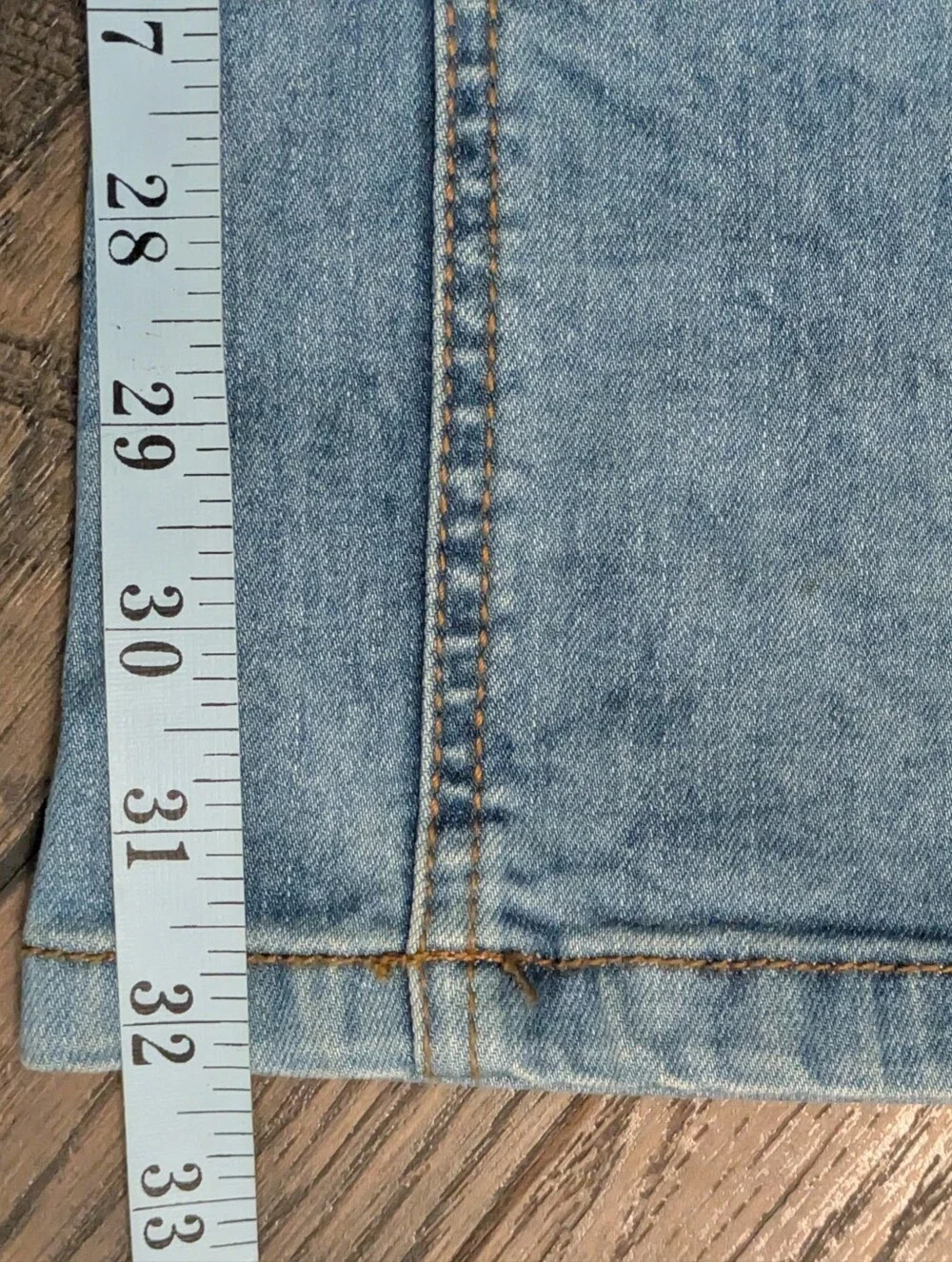 NWT Pull & Bear Men's Skinny Jeans Light Wash Blue Denim Size EUR 36 28x32